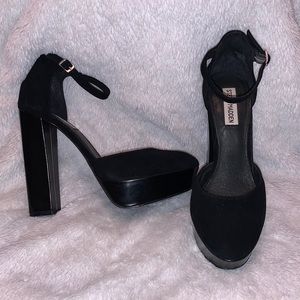 Steve Madden Darla black platform 9m